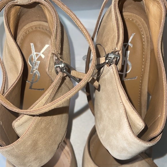 COPY - YSL Suede High Heel Platform - Picture 4 of 11